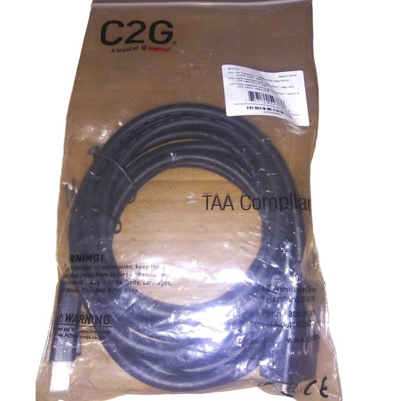 C2G Male to VGA Male Cable Adapter 10 FT Display Port #54333 NEW - Picture 1 of 5
